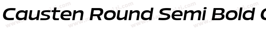 Causten Round Semi Bold Oblique字体转换